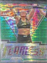 Amanda Nunes 2021 Panini Prizm UFC Fearless #16 Green Pulsar