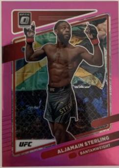 Aljamain Sterling 2022 Panini Donruss Optic UFC Base #64 Pink