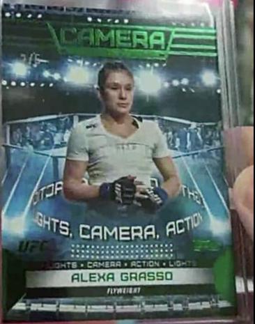 Alexa Grasso 2024 Topps Knockout UFC Camera (Lights, Camera, Action) #CAM-10 Emerald