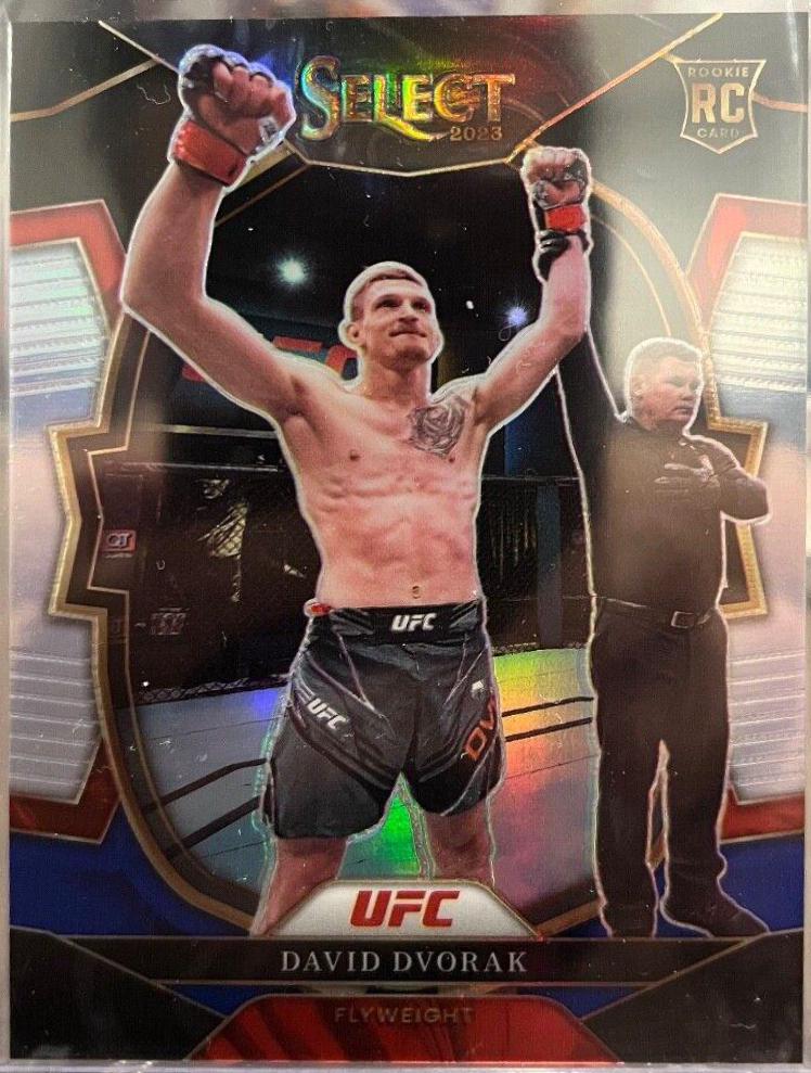 David Dvorak 2023 Panini Select UFC Concourse #42 Black Blue