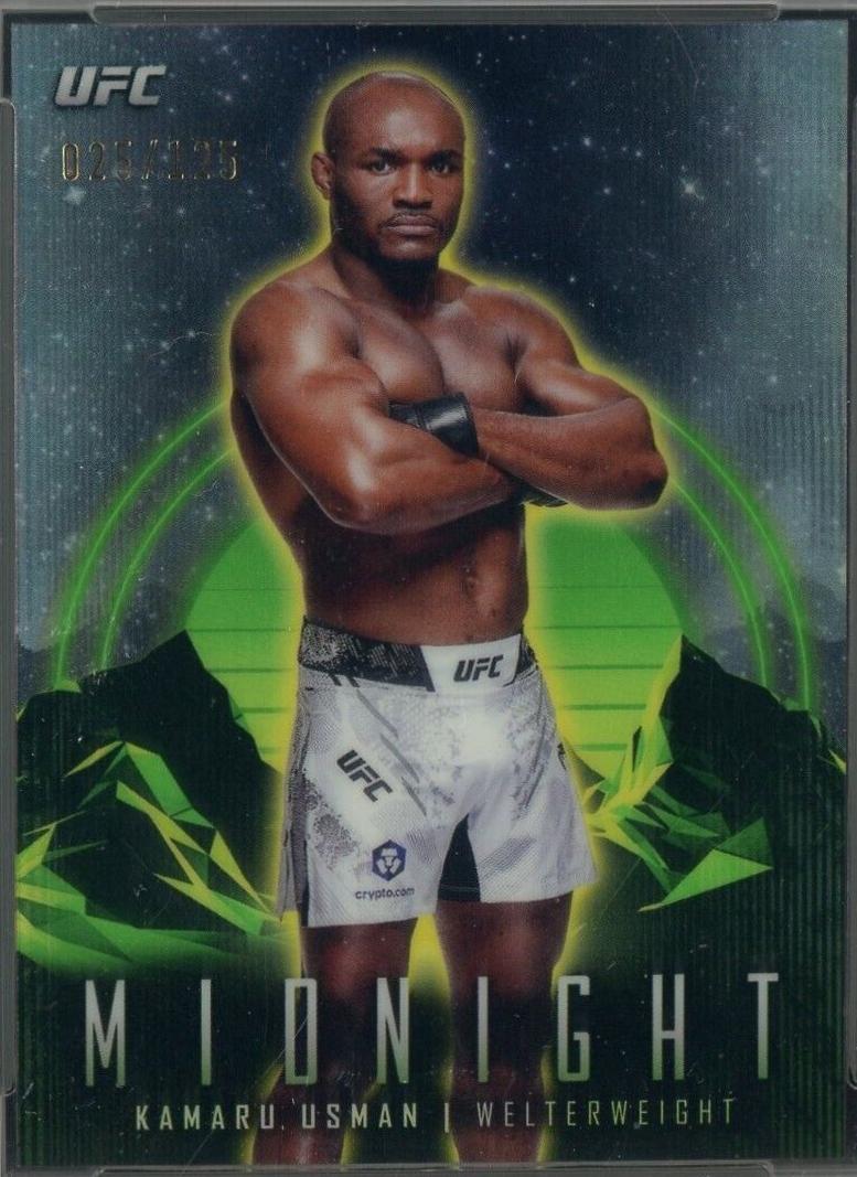 Kamaru Usman 2024 Topps Midnight UFC Base #5 Morning