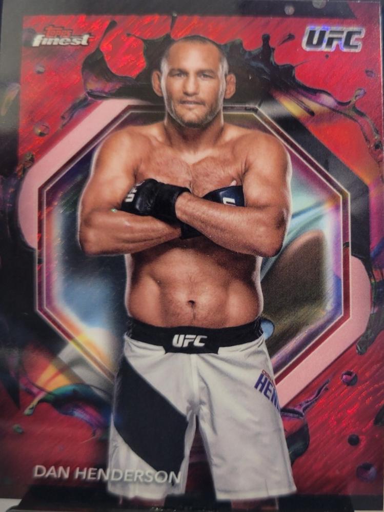 Dan Henderson 2024 Topps Finest UFC Base Rare #299 Red Shimmer Refractor
