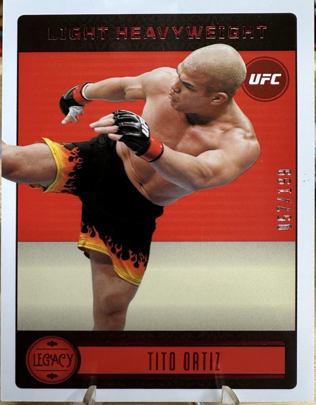 Tito Ortiz 2023 Panini Chronicles UFC Base Legacy #150 Red