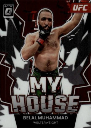 Belal Muhammad 2023 Panini Donruss Optic UFC My House #10 White Sparkle