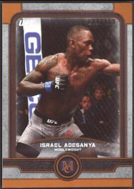 Israel Adesanya 2019 Topps UFC Museum Collection Base #28 Copper