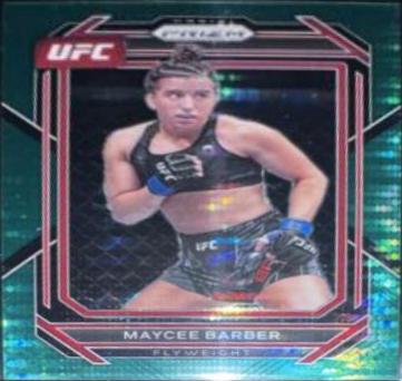 Maycee Barber 2023 Panini Prizm UFC Base #162 Green Pulsar