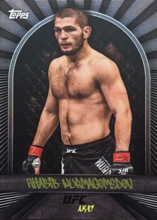 Khabib Nurmagomedov 2024 Topps UFC NYC Base #17 Gold
