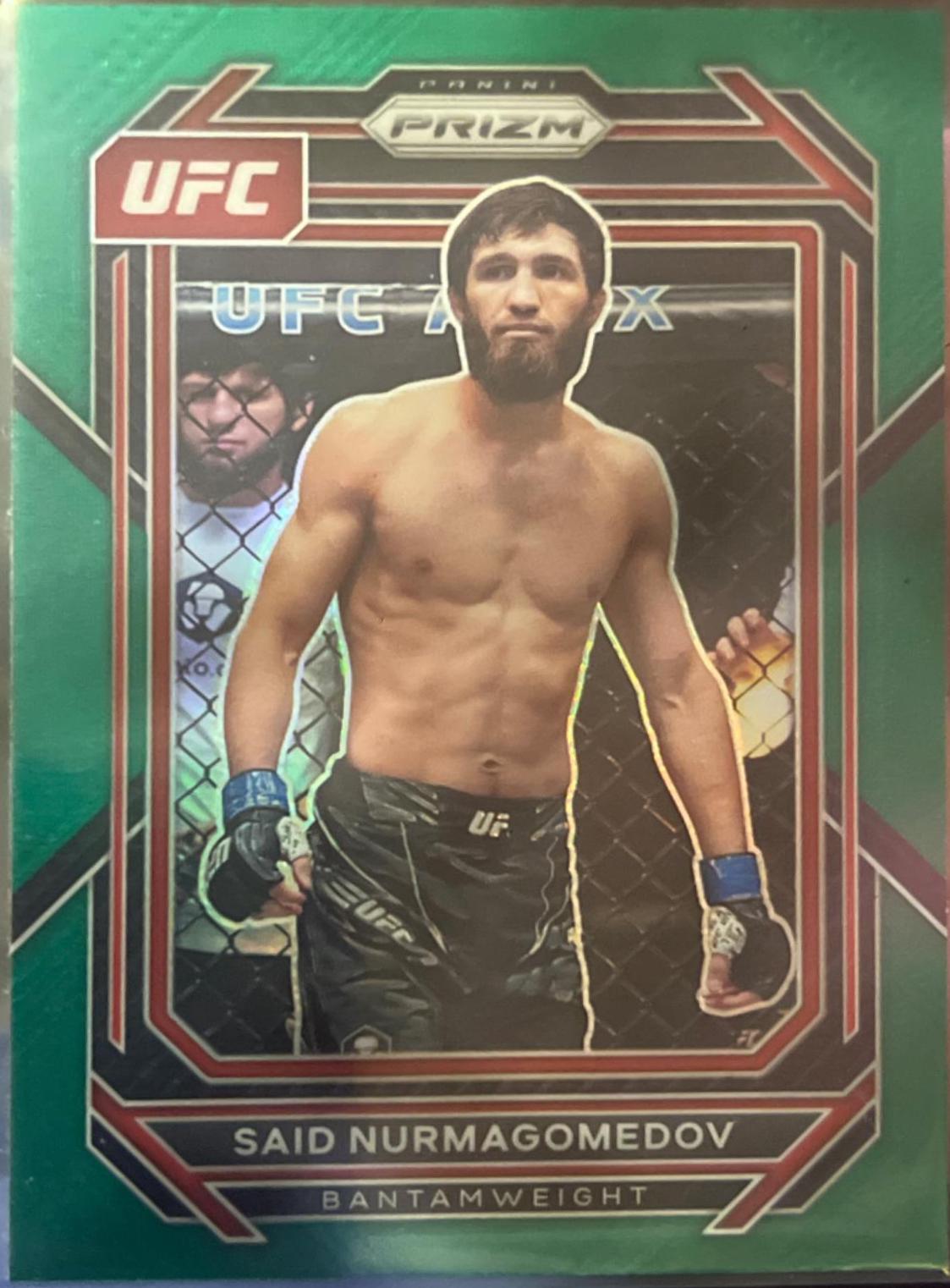 Said Nurmagomedov 2023 Panini Prizm UFC Base #104 Green