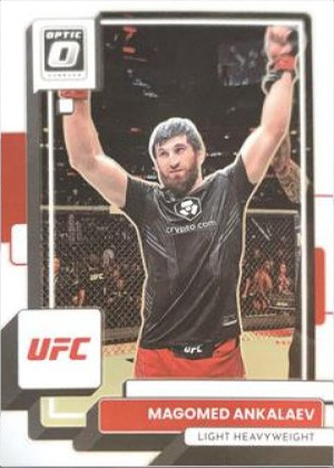Magomed Ankalaev 2023 Panini Donruss Optic UFC Base #55 Gold Vinyl