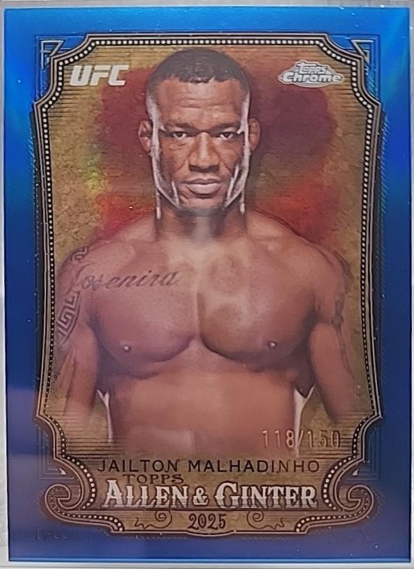 Jailton Almeida 2025 Topps Chrome UFC Allen & Ginter #AAG-22 Blue Refractor