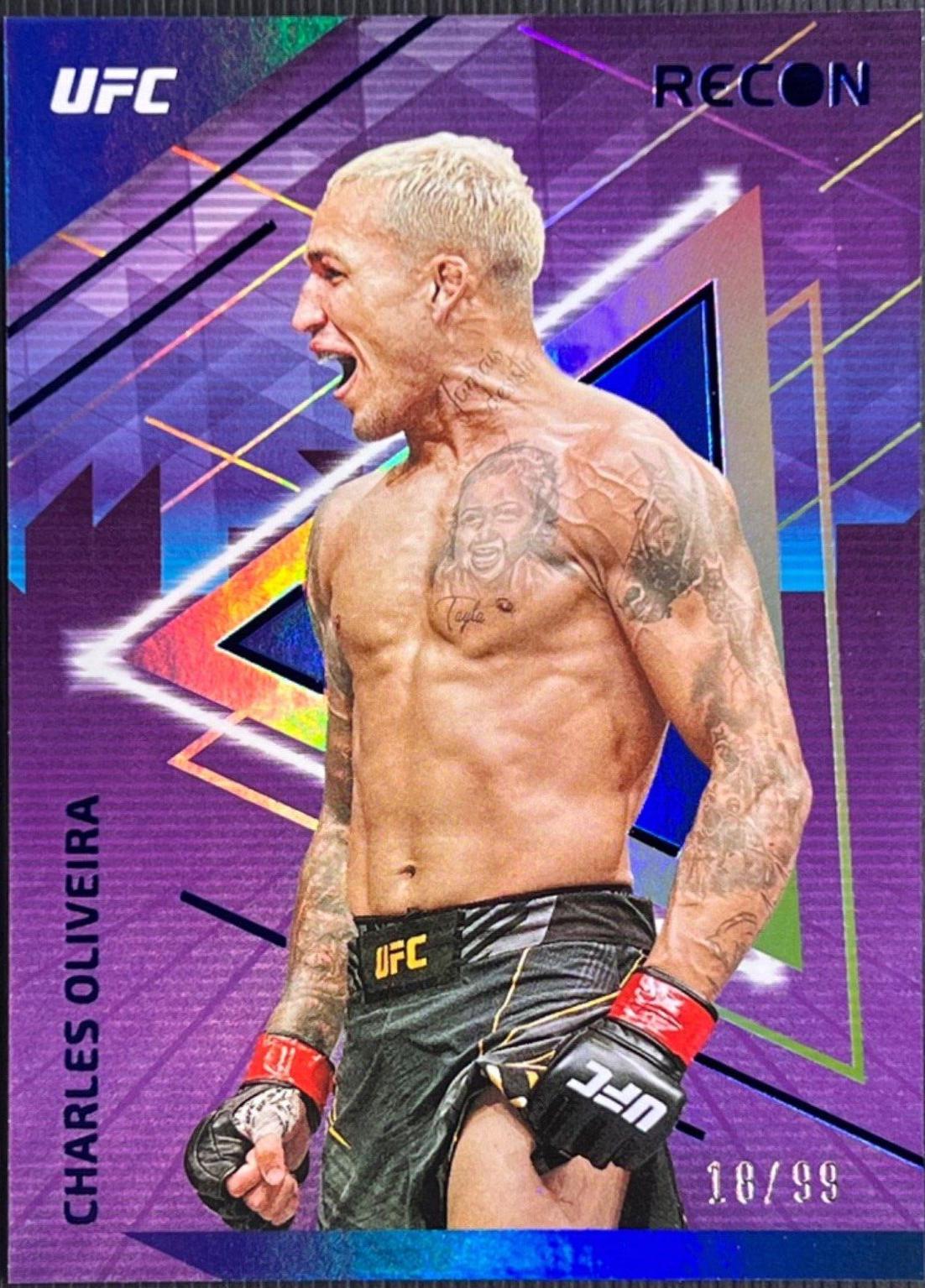 Charles Oliveira 2022 Panini Chronicles UFC Base Recon #221 Blue