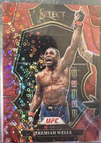 Jeremiah Wells 2023 Panini Select UFC Octagonside #221 Red Disco
