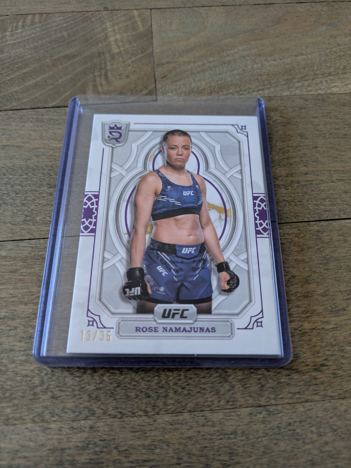 Rose Namajunas 2024 Topps Royalty UFC Base #73 Purple