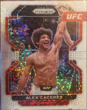 Alex Caceres 2022 Panini Prizm UFC Base #117 White Sparkle