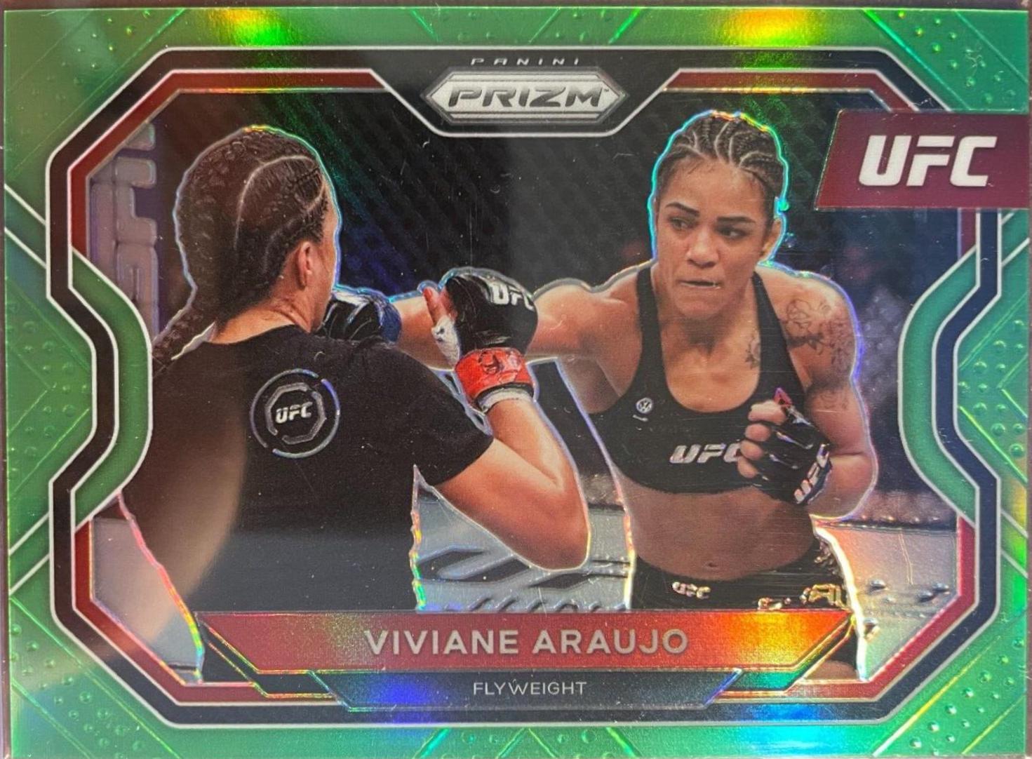 Viviane Araujo 2021 Panini Prizm UFC Base #149 Neon Green