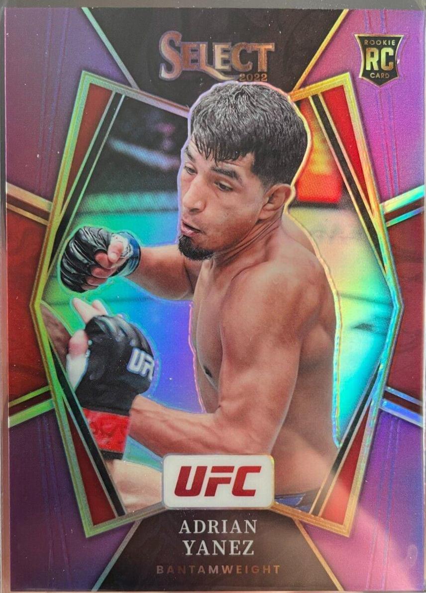 Adrian Yanez 2022 Panini Select UFC Premier Level #155 Purple