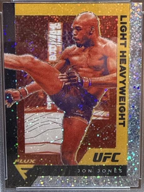 Jon Jones 2021 Panini Chronicles UFC Base Flux #246 White Sparkle