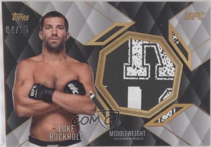 Luke Rockhold 2016 Topps UFC Top of the Class Top of the Class Relics #TCR-LR Silver