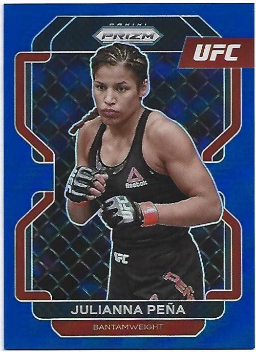Julianna Peña 2022 Panini Prizm UFC Base #146 Blue