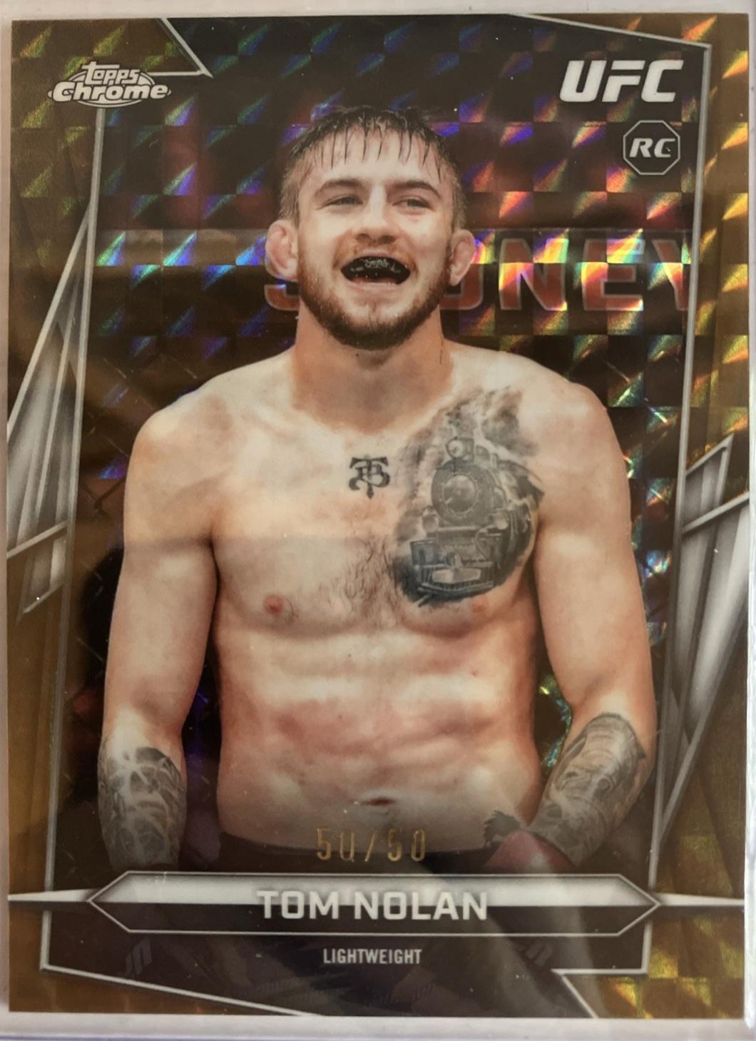 Tom Nolan 2026 Topps Chrome UFC Base #113 Gold Geometric Refractor