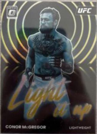Conor McGregor 2023 Panini Donruss Optic UFC Light It Up #13 Gold