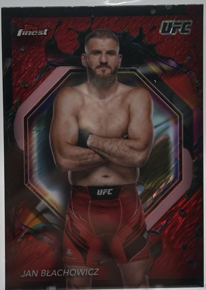 Jan Błachowicz 2024 Topps Finest UFC Base Rare #248 Red Shimmer Refractor