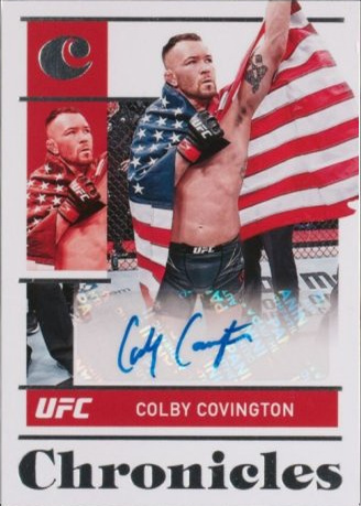 Colby Covington 2022 Panini Chronicles UFC Chronicles Signatures #31 Platinum