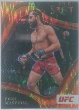 Jorge Masvidal 2022 Panini Select UFC Octagonside #257 Orange Flash
