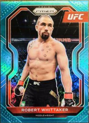 Robert Whittaker 2021 Panini Prizm UFC Base #11 Teal