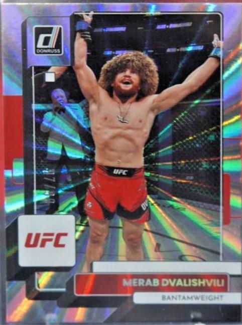 Merab Dvalishvili 2023 Panini Donruss UFC Base #165 Laser