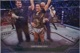 Julianna Peña 2024 Topps Knockout UFC Inside the Octagon #ITO-7 Emerald