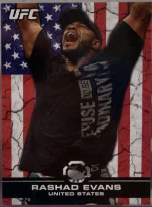 Rashad Evans 2013 Topps UFC Bloodlines Base #73 Flag