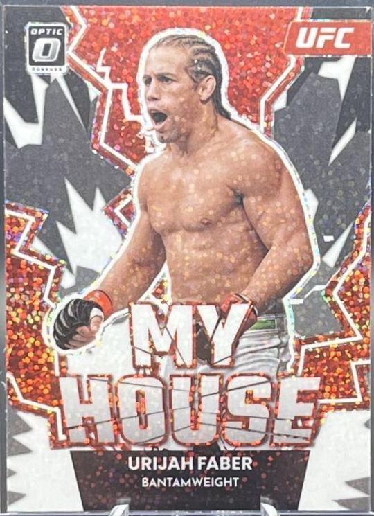 Urijah Faber 2023 Panini Donruss Optic UFC My House #25 White Sparkle