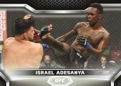 Israel Adesanya 2020 Topps UFC Knockout Base #86 Gold