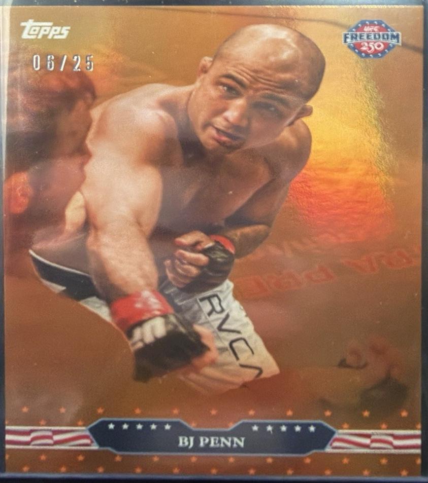 BJ Penn 2026 Topps UFC Freedom 250 Base #25 Orange