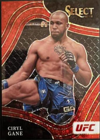 Ciryl Gane 2022 Panini Select UFC Octagonside #231 Red Disco