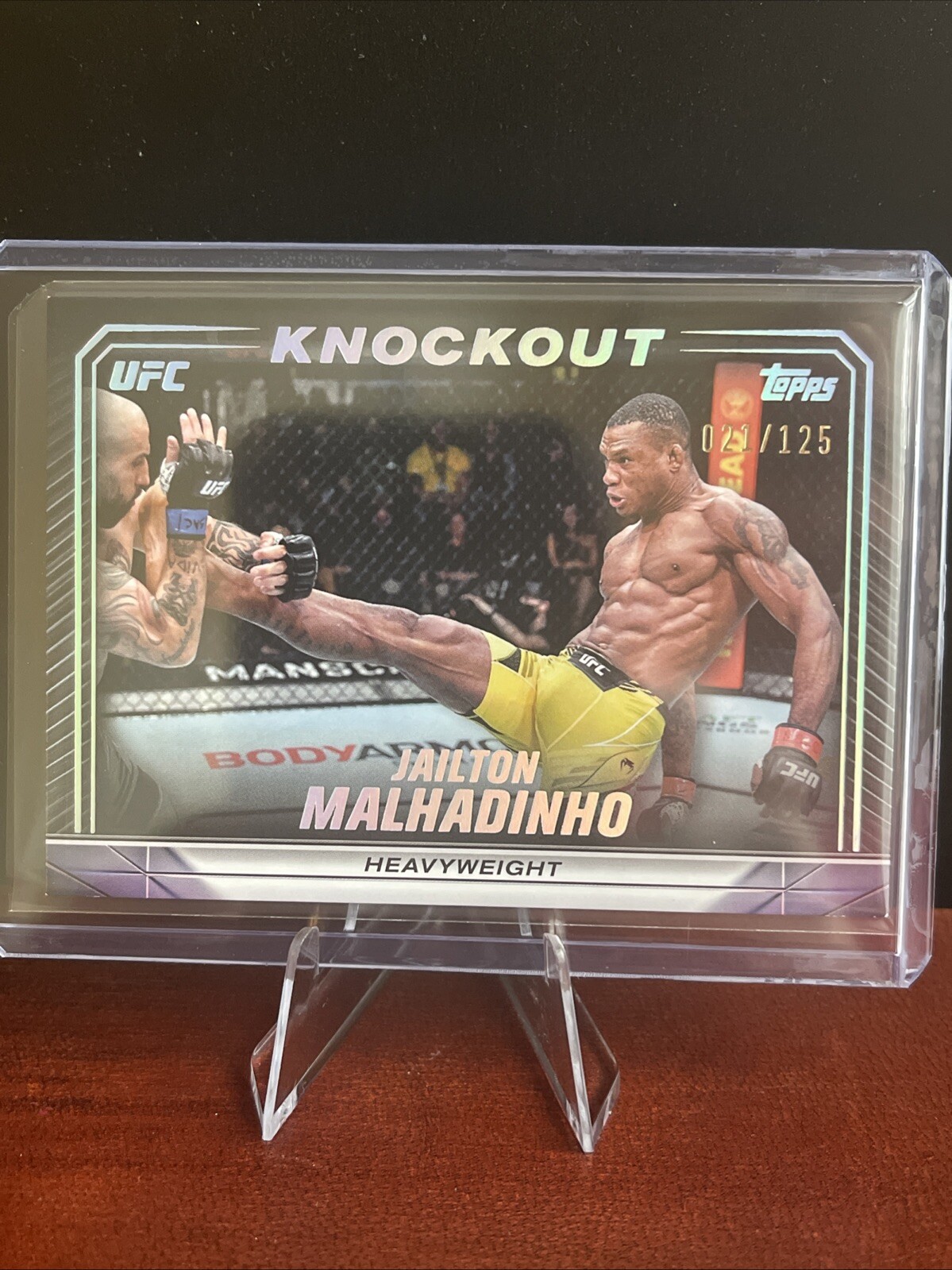 Jailton Almeida 2024 Topps Knockout UFC Base #75 Holo Silver