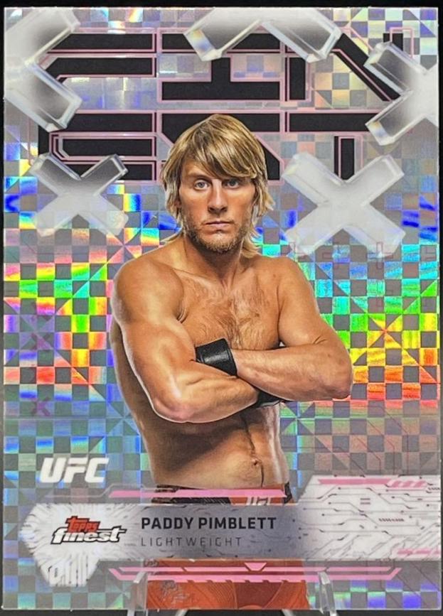 Paddy Pimblett 2025 Topps Finest UFC Base Common #10 Checkerboard Refractor