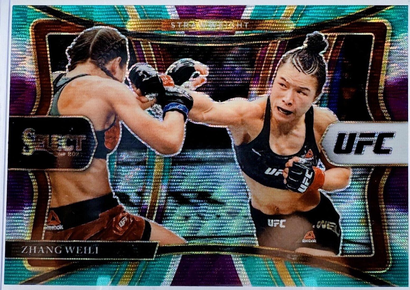 Zhang Weili 2021 Panini Select UFC Premier Level #130 Tri Color