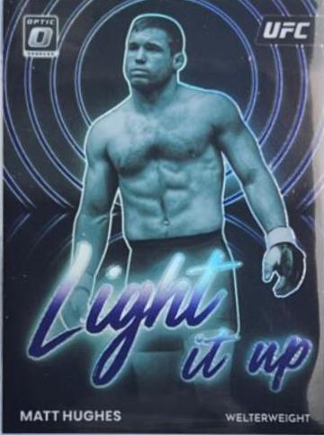 Matt Hughes 2023 Panini Donruss Optic UFC Light It Up #14 Purple