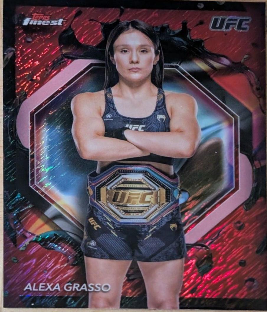 Alexa Grasso 2024 Topps Finest UFC Base Rare #219 Red Shimmer Refractor
