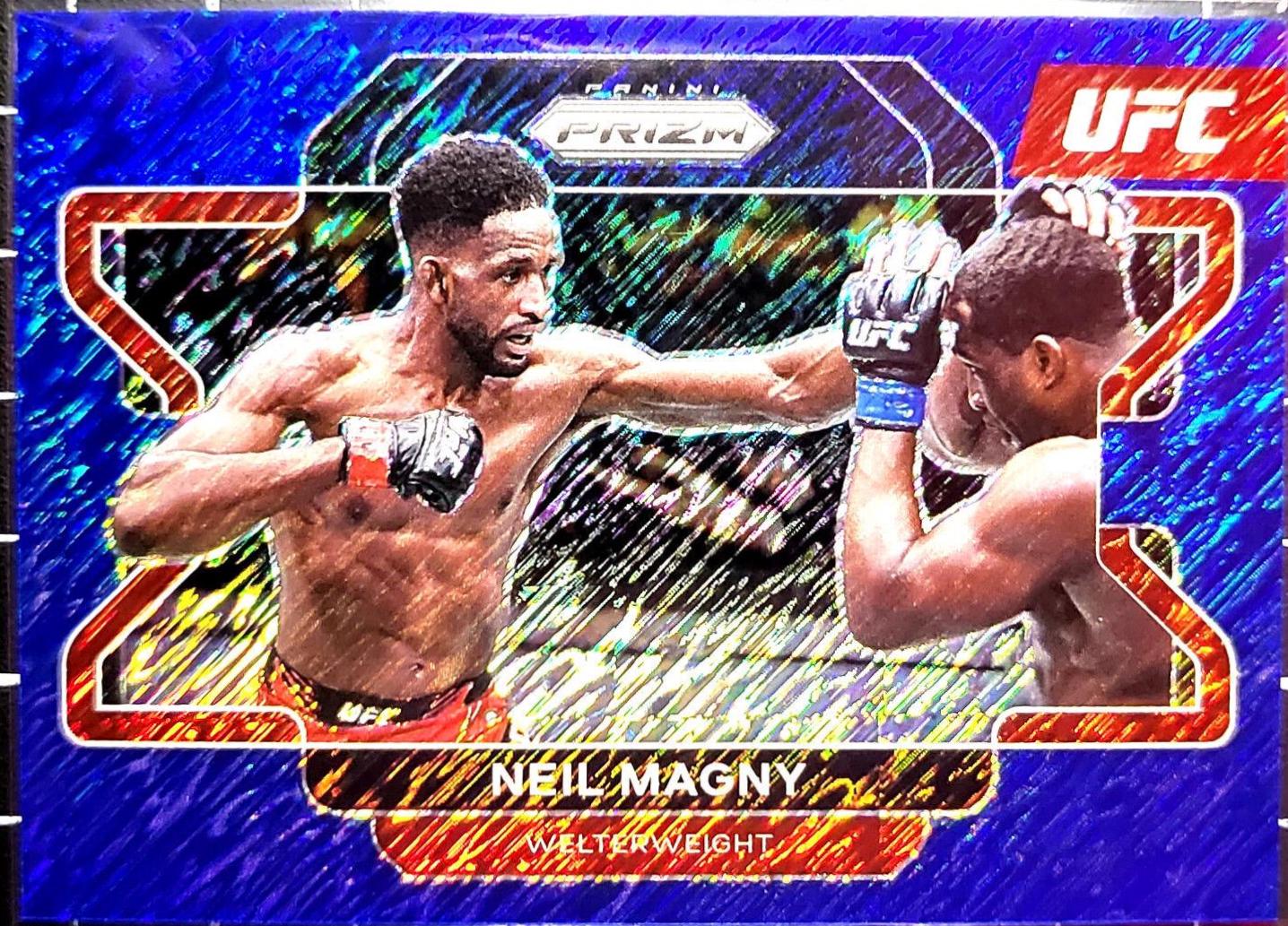 Neil Magny 2022 Panini Prizm UFC Base #48 Blue Shimmer
