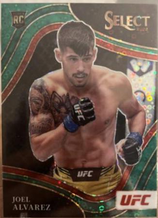Joel Alvarez 2022 Panini Select UFC Octagonside #296 Green Disco