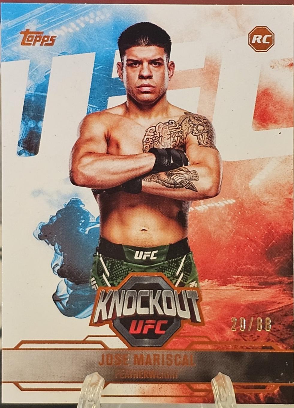 Jose Mariscal 2025 Topps Knockout UFC Base #60 Orange