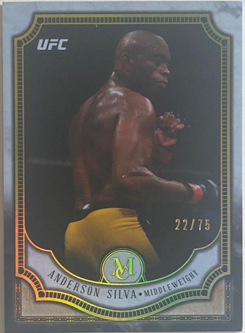 Anderson Silva 2018 Topps UFC Museum Collection Base #4 Gold