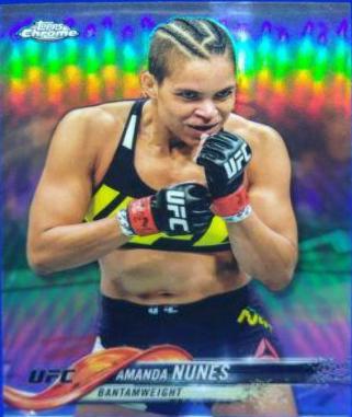 Amanda Nunes 2018 Topps Chrome UFC Base #20 Refractor
