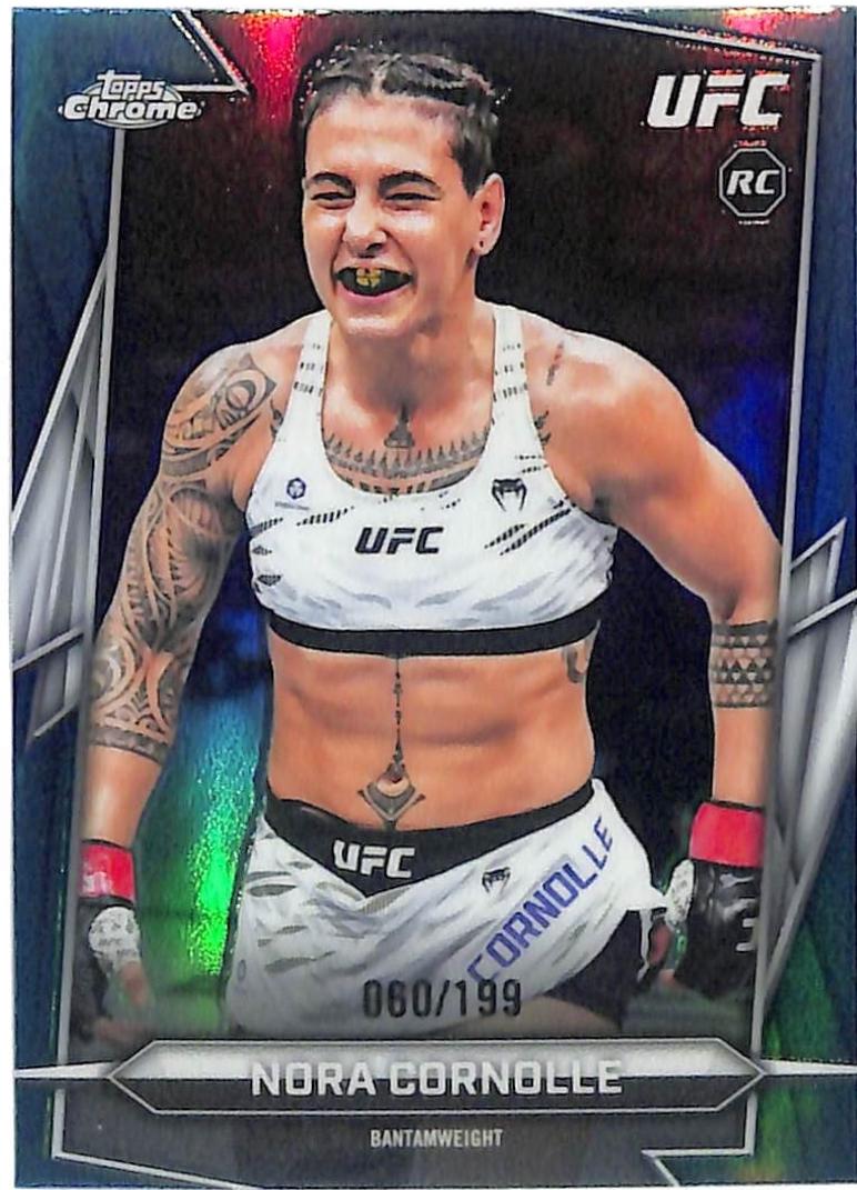 Nora Cornolle 2026 Topps Chrome UFC Base #179 Aqua Refractor