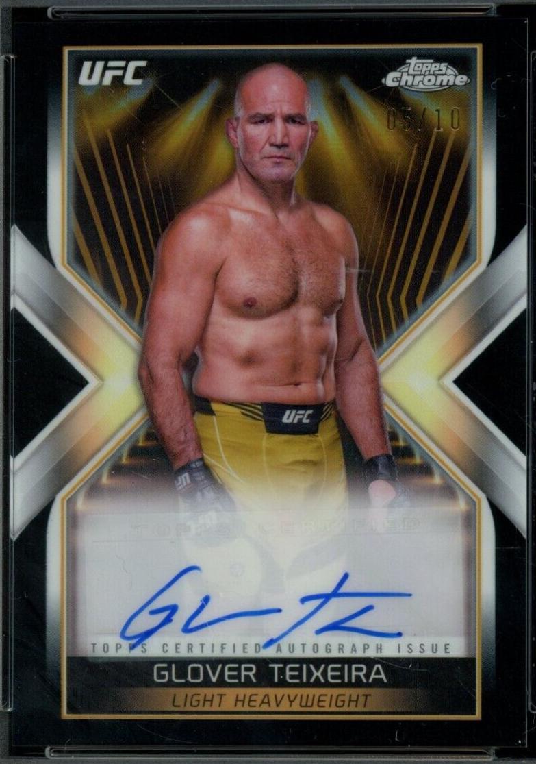 Glover Teixeira 2024 Topps Chrome UFC Main Event Autographs #MEA-GTE Black Refractor