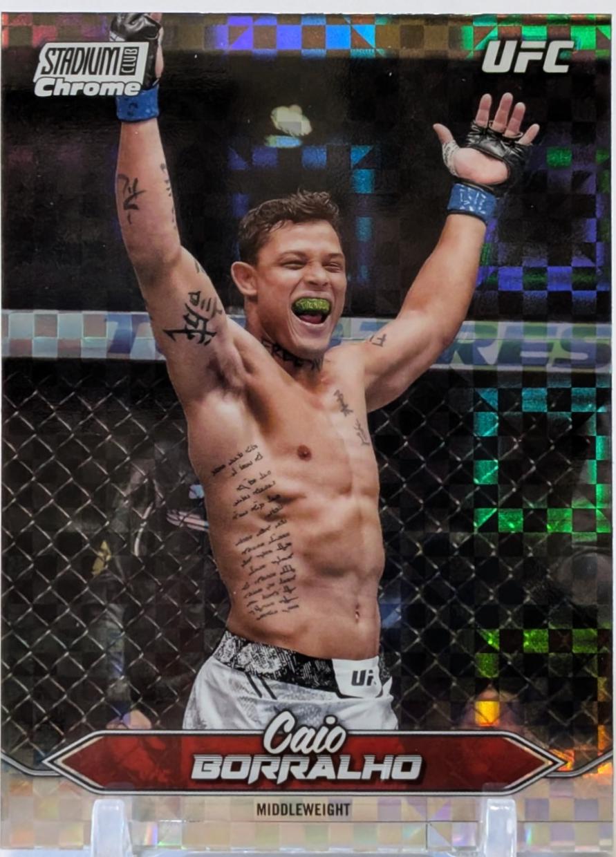 Caio Borralho 2025 Topps Stadium Club UFC Base Chrome #C-98 X-Fractor