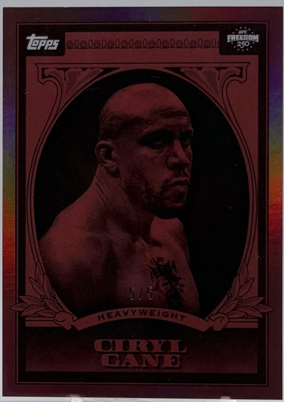 Ciryl Gane 2026 Topps UFC Freedom 250 UFC Dollar #UD-19 Red